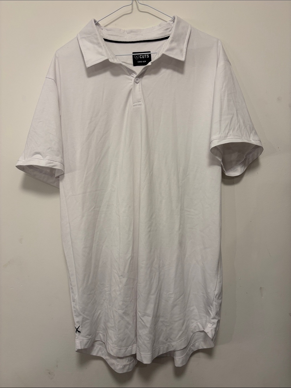 Cuts Clothing White Men's Polo Shirt